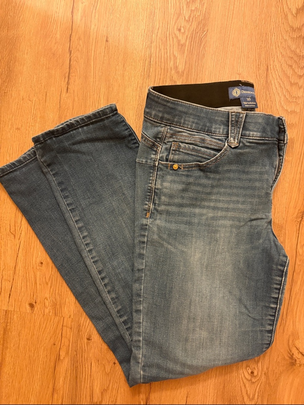 Democracy Straight Jeans - Medium Wash Blue (10)